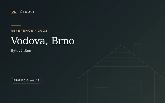Bytový dům Vodova, Brno – reference ŠTROUF